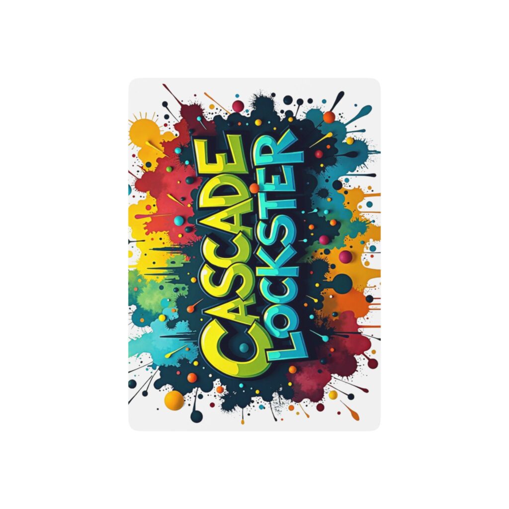 Cascade Lockster Poker Playing Cards - Fun & Vibrant Card Set for Game Nights
