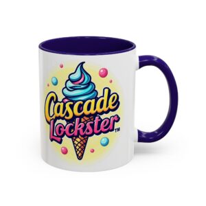 Whimsical Ice Cream Mug - Cascade Lockster | Colorful 11oz & 15oz Ceramic Cups for Sweet Treat Lovers
