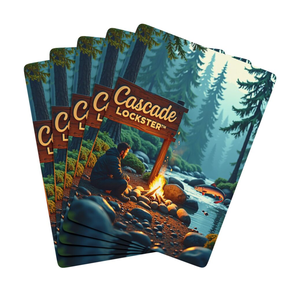 Poker Playing Cards Set - Stylish Lockster Design for Game Nights