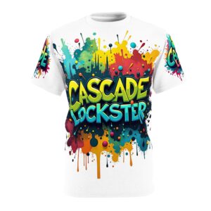 Colorful Cascade Rockstar Unisex Tee - Vibrant Graffiti Design