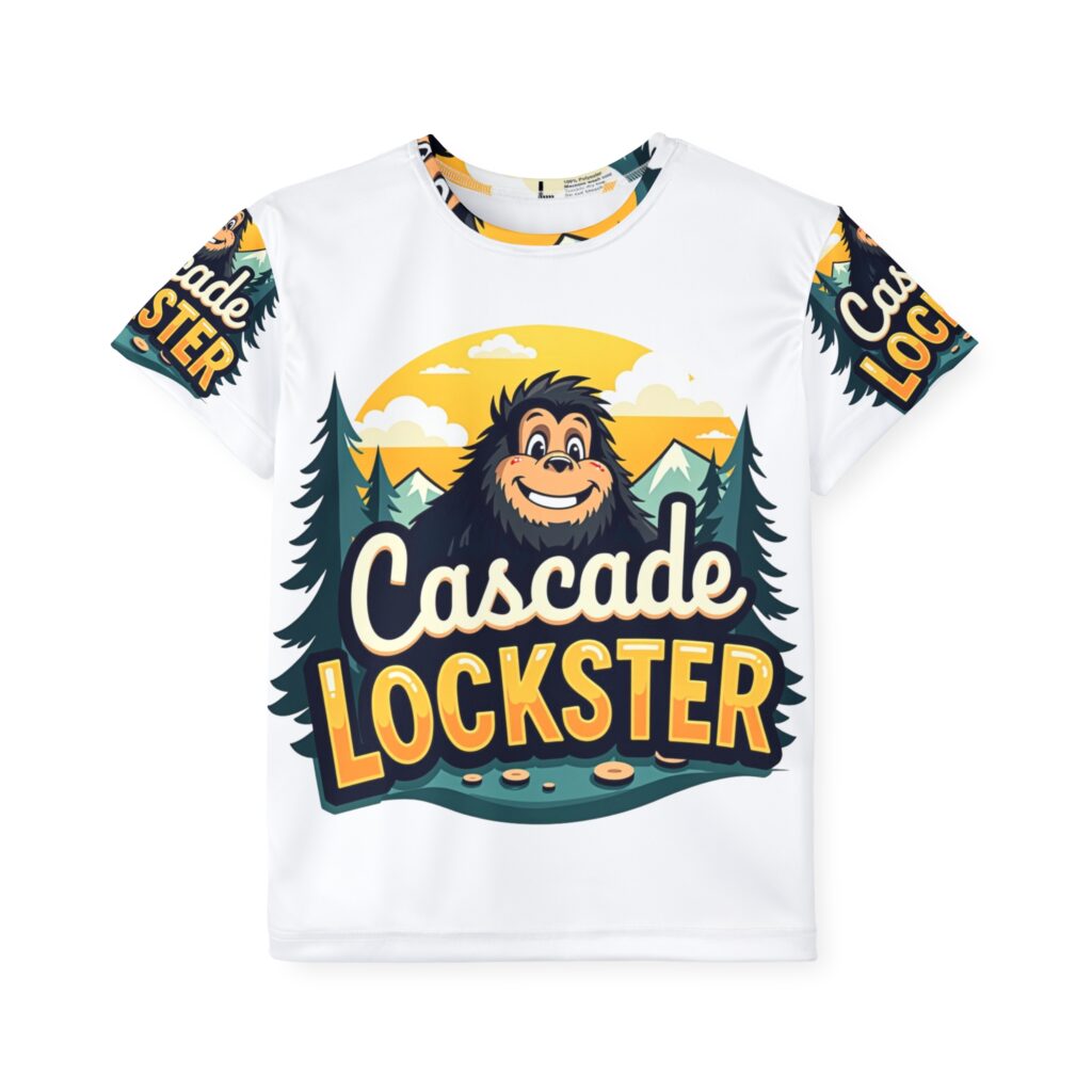 Kids Sports Jersey - Cascade Lockster Bigfoot Adventure Tee