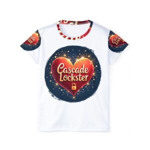 Stylish Women's Sports Jersey with Fireworks Lockster Heart Design - Perfect for Celebrations