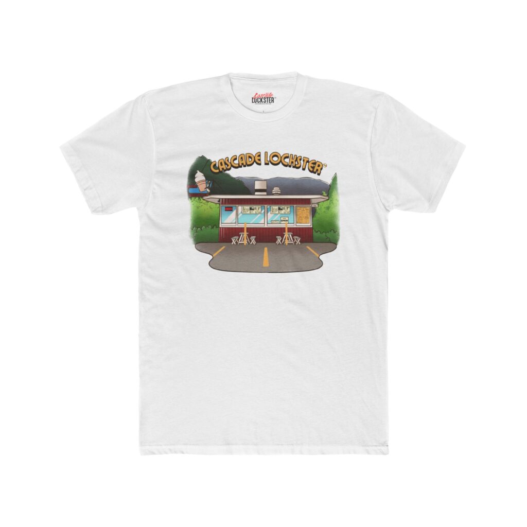 Cascade Lockster Unisex Cotton Crew Tee - Eastwind-Drive-in Graphic T-Shirt