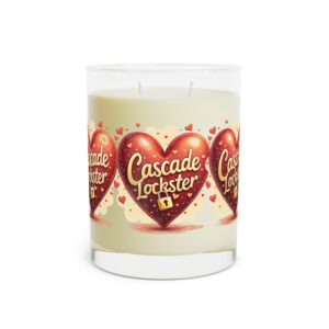 Cascade Lockster Scented Candle - Heart Design, 11oz