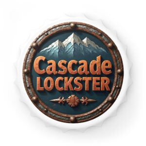 Custom Cascade Lockster Bottle Opener, Unique Gift for Root Beer Lovers, Home Accessory, Men’s Birthday Present, Rustic Mountain Decor