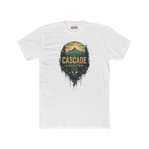 Unisex Cotton Crew Tee - Cascade Mountain Graphic Shirt for Outdoor Lovers