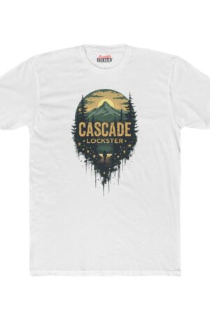 Unisex Cotton Crew Tee - Cascade Mountain Graphic Shirt for Outdoor Lovers