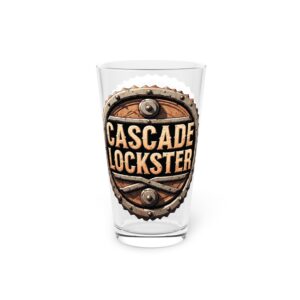 Iron Cascade-Themed Pint Glass, Custom Drinkware, Party Glass, Game Night Essential, Gift for Gamers, Unique Barware