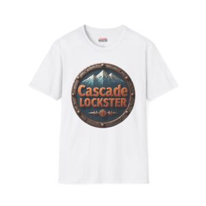 Rustic Cascade Lockster Unisex Softstyle T-Shirt | Casual Wear, Gift for Nature Lovers, Hiking Apparel, Adventure T-Shirt, Outdoor Fun