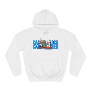 Casual Unisex College Hoodie - Lockster Fishing Adventure Design