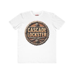 Men's Lightweight Graphic Tee with Rugged, Distressed, and Heavily Textured Lockster Design | Casual Wear, Unique Gift, Summer Style, Birthday Shirt, Outdoor Activities