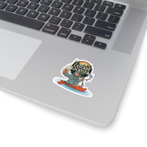 Fun Cascade Lockster Sasquatch Kayaking Stickers - Perfect for Outdoor Lovers & Adventure Enthusiasts