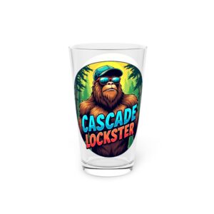 Lockster Bigfoot Adventure Pint Glass - Perfect for Camping, Hiking, Party, BBQ, Gifts