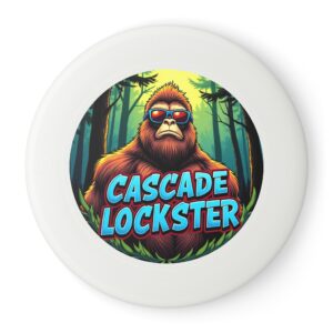 Outdoor Adventure Frisbee - Cascade Lockster Cool Bigfoot Design