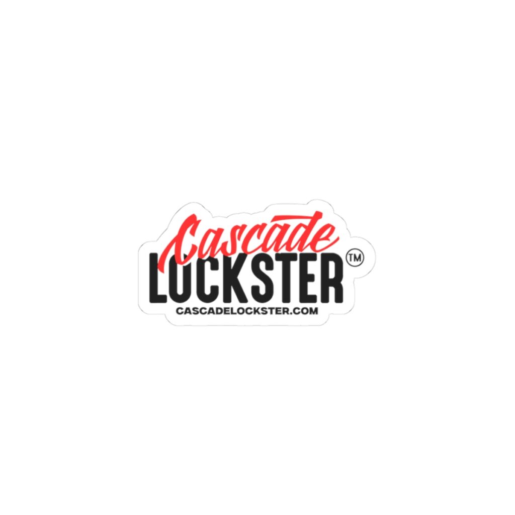 Bold Cascade Lockster Logo Kiss-Cut Stickers, Laptop Decals, Custom Stickers, Gift Accessories, Fun Party Favors, Unique Wall Art