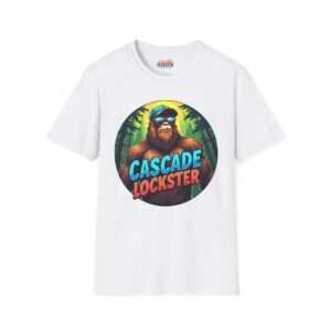 Bigfoot Adventure Unisex T-Shirt - Cascade Lockster Graphic Tee, Sasquatch Humor, Gift for Nature Lovers, Fun Outdoor Apparel, Retro Design