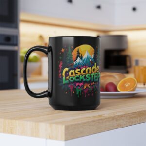 Lockster Design Black Mug, 15oz