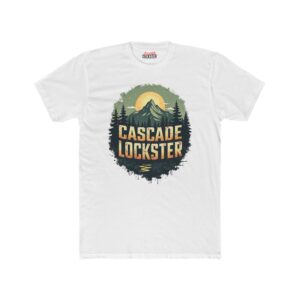 Outdoor Adventure Unisex Cotton Crew Tee - Cascade Lockster Graphic
