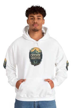 Cascade Lockster Adventure Hoodie - Unisex Heavy Blend™ Sweatshirt for Outdoor Enthusiasts