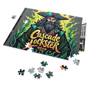 Lockster Pirate "Original Mascot" Jigsaw Puzzle with Tin