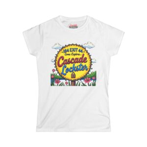 Exit 44 Women's Tee – Cascade Lockster Adventure, Travel Shirt, Nature Lover Gift, Casual Summer Apparel, Road Trip Tee