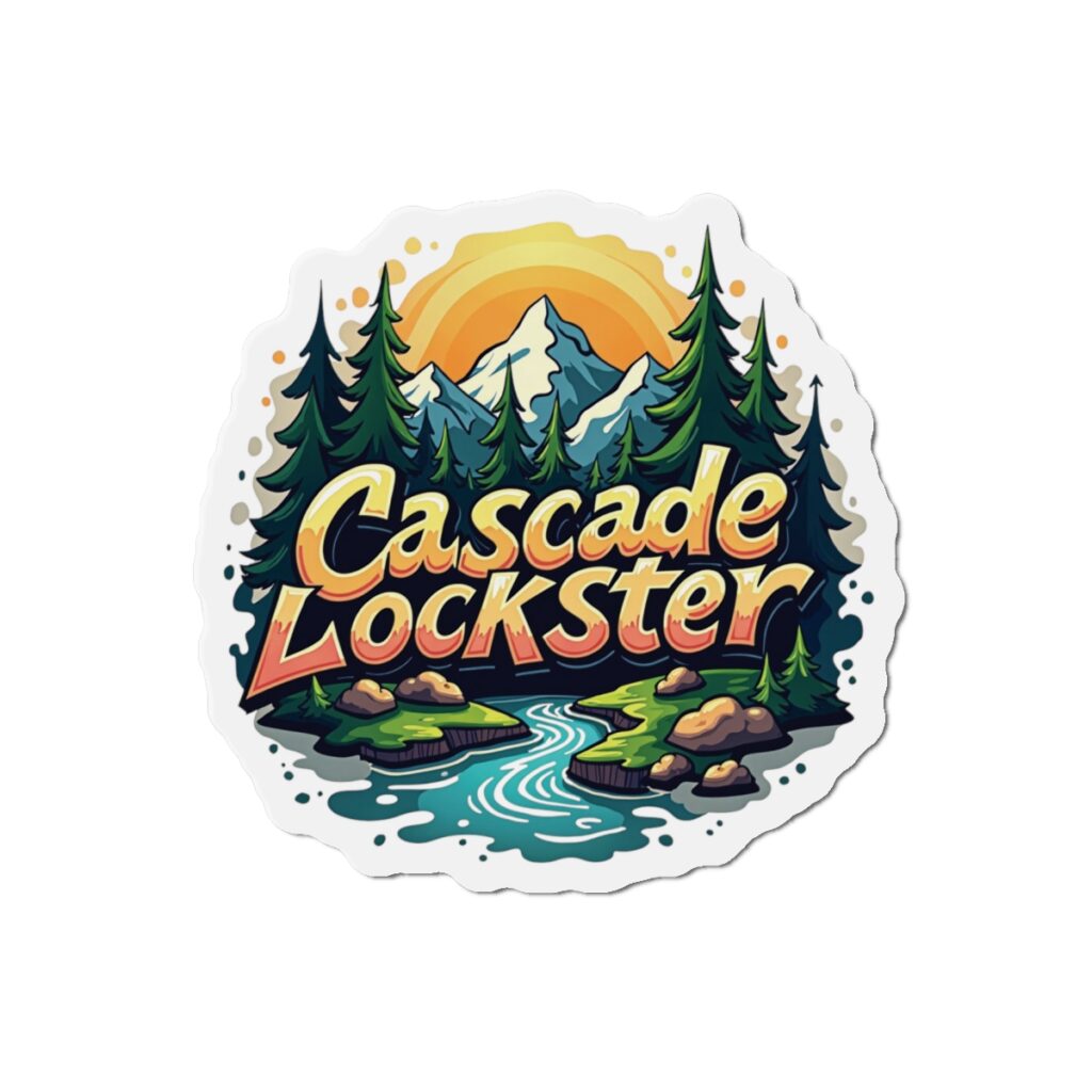 Cascade Lockster Nature-Inspired Die-Cut Magnets | Great for Home Decor, Gifts, Travel Souvenirs, Hiking Enthusiasts, or Just for Fun!