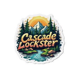 Cascade Lockster Nature-Inspired Die-Cut Magnets | Great for Home Decor, Gifts, Travel Souvenirs, Hiking Enthusiasts, or Just for Fun!
