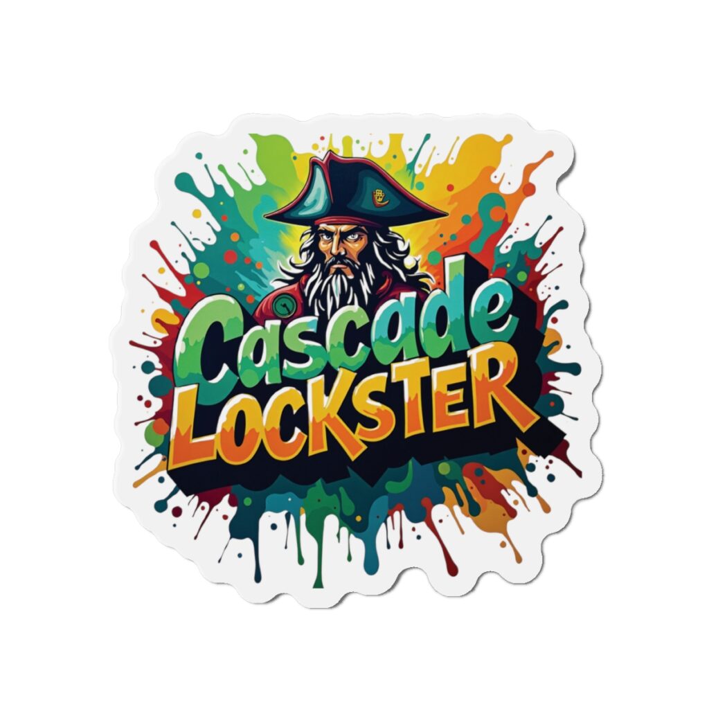 Die-Cut Magnets - Cascade Lockster Original 'Mascot' Lockster Pirates