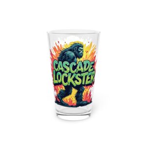Lockster Bigfoot Themed Pint Glass, 16oz Beer Glass, Funny Gift for Craft Beer Lovers, Cascade Lockster Design, Unique Party Cup, Outdoor [...]