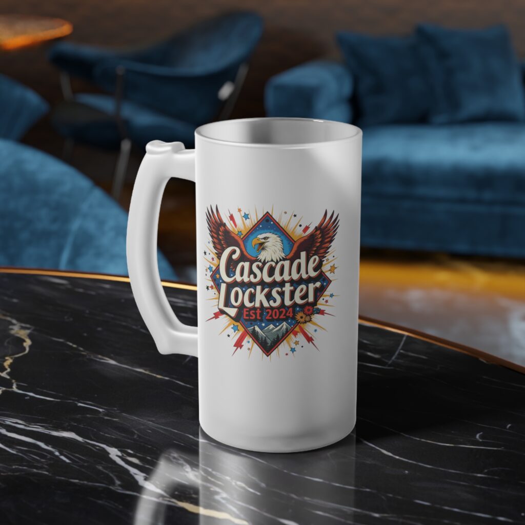 Root Beer Mug - Lockster Bald Eagle Design