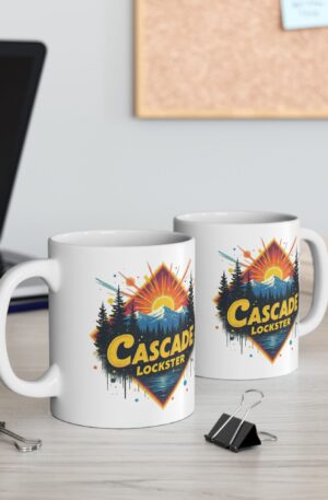 Lockster Camping Adventure Ceramic Mug | Nature Lover Gift | Outdoor Enthusiast Drinkware | Cozy Campfire Mug | Hiking Coffee Cup | Gift for Him/Her