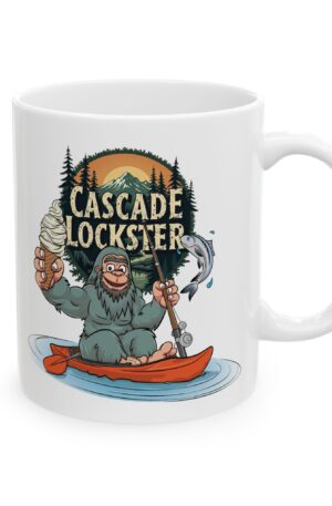 Rustic Bigfoot Coffee Mug, Sasquatch Lover Gift, Outdoor Adventure Mug, Funny Camping Cup, Nature Tea Mug