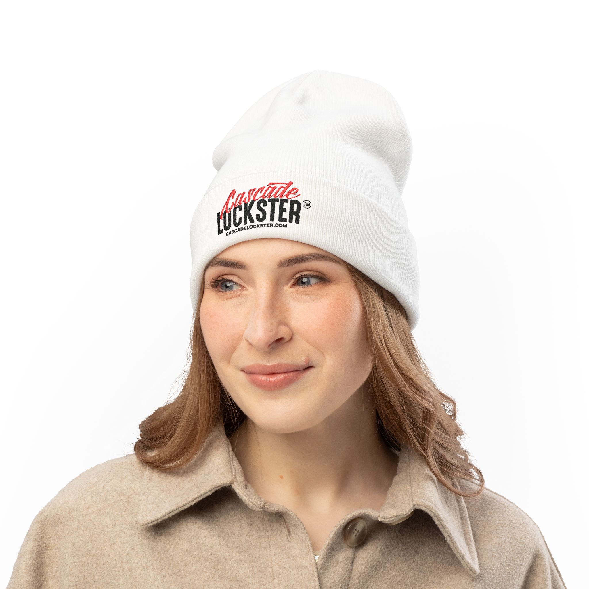 Cascade Lockster Logo Knit Beanie (Embroidery) - Image 5