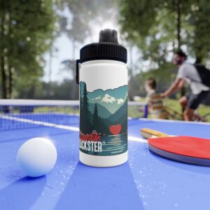 Adventure-Ready Stainless Steel Water Bottle with Sports Lid - Eco-Friendly Hydration for Outdoor Enthusiasts