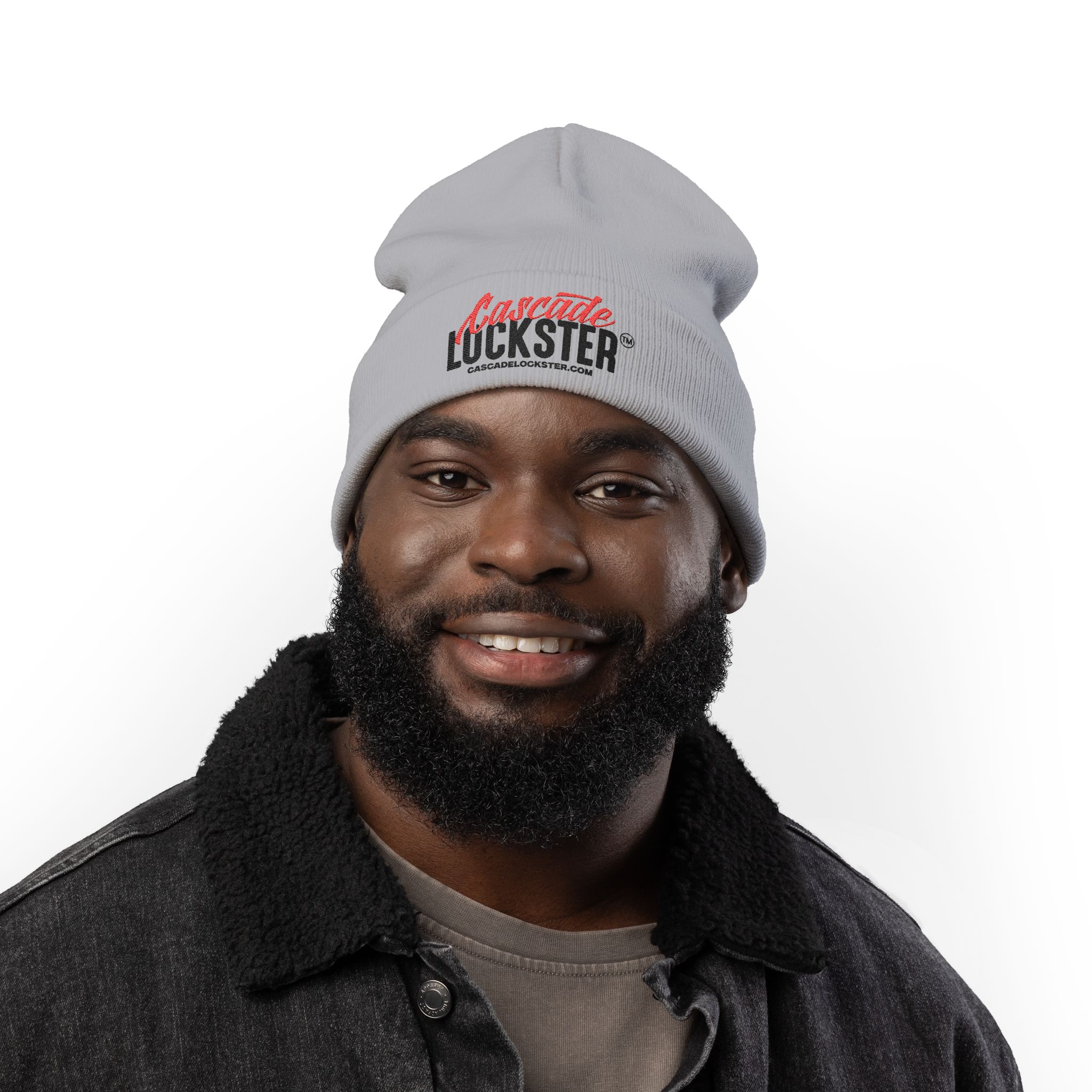 Cascade Lockster Logo Knit Beanie (Embroidery) - Image 3