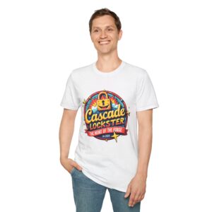 Cascade Lockster Unisex Softstyle T-Shirt, Unique Graphic Tee, Fun Casual Wear, Gift for Adventure Seekers, Festival Fashion