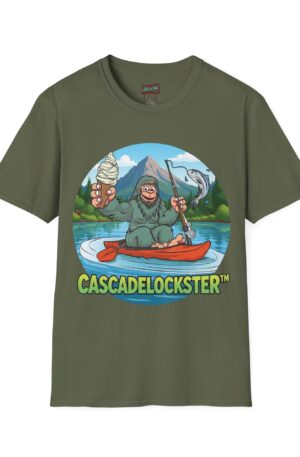 Sammy Sasquatch CascadeLockster Adventure T-Shirt, Fun Nature Inspired Tee, Nature Lover Gift, Outdoor Adventure Shirt, Unique Animal T-Shirt