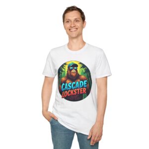 Bigfoot Adventure Unisex T-Shirt - Cascade Lockster Graphic Tee, Sasquatch Humor, Gift for Nature Lovers, Fun Outdoor Apparel, Retro Design