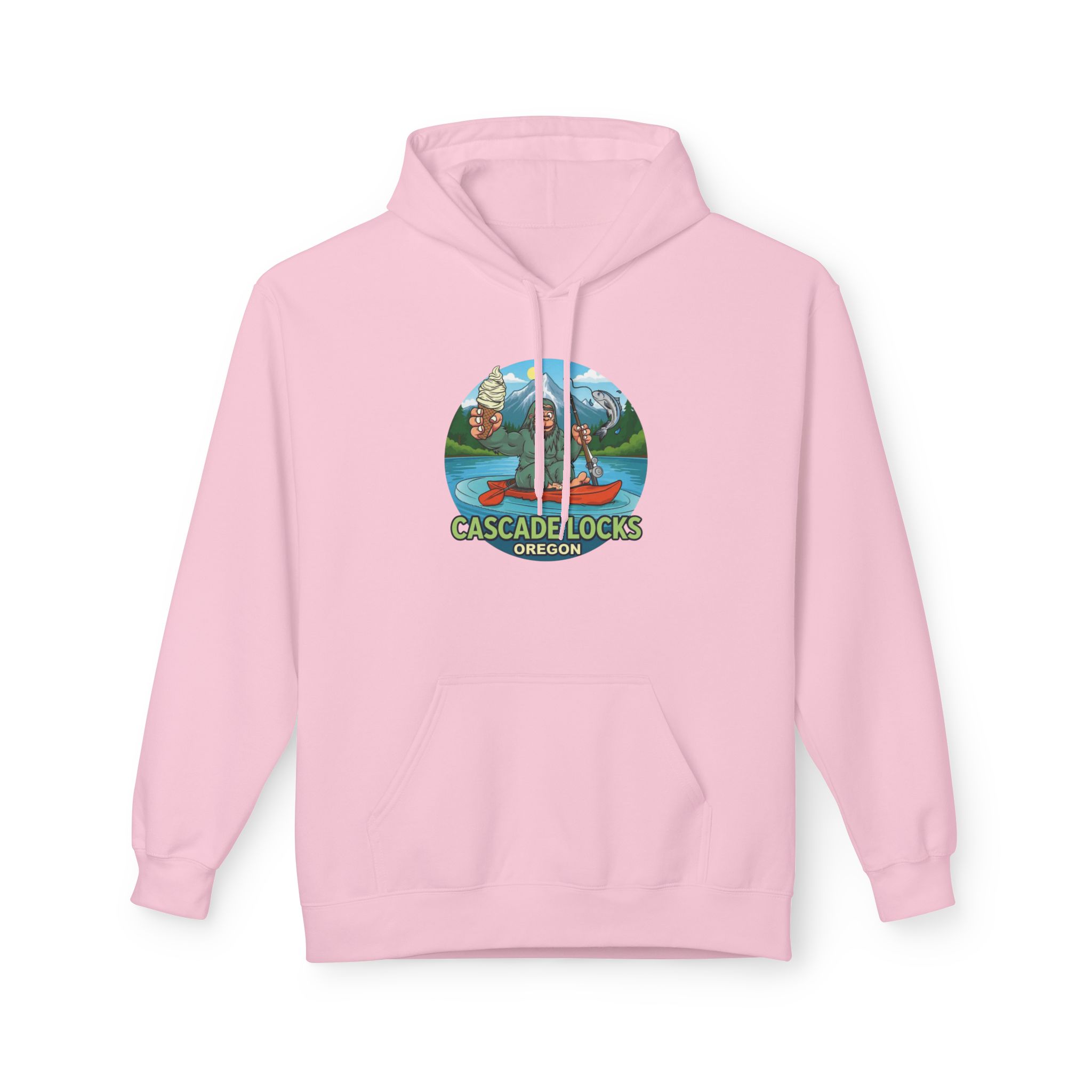 Sammy Sasquatch Cascade Locks Adventure Hoodie | Unisex Midweight Fleece | Great for Outdoor Enthusiasts, Fishing Trips, Travel, Gifts, Casual Wear - Image 41
