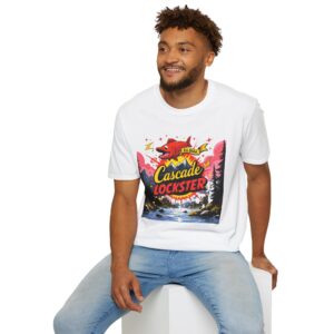 Cascade Lockster Est 2024 Vintage Graphic T-Shirt, Unisex Softstyle Tee, Outdoor Adventure Shirt, Nature Lover Gift, Fishing T-Shirt, Retro Style Top