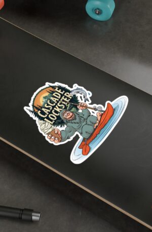 Sasquatch Adventure Kiss-Cut Vinyl Decals, Outdoor Enthusiast Stickers, Fun Wall Decor, Great for Gifts, Unique Cabin Decor