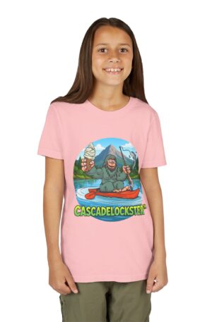 Sammy Sasquatch Adventure Tee - Fun Youth Short Sleeve Shirt, Perfect for Summer, Camping, Outdoor Play, Birthday Gift, Nature Lovers