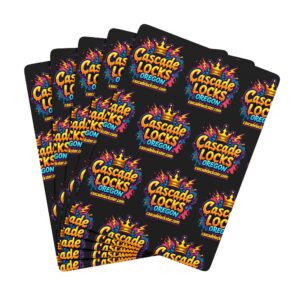 Poker Playing Cards — Cascade Locks Oregon Logo Deck
