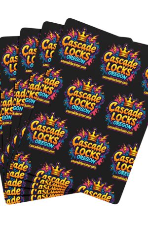 Poker Playing Cards — Cascade Locks Oregon Logo Deck