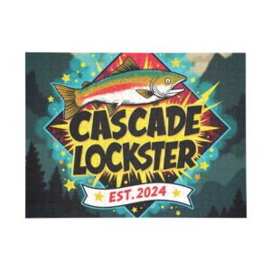 Colorful Cascade Lockster Puzzle - 96/252/500/1000-Piece, Fun Family Game, Gift for Fish Lovers, Home Decor, Outdoor Enthusiasts