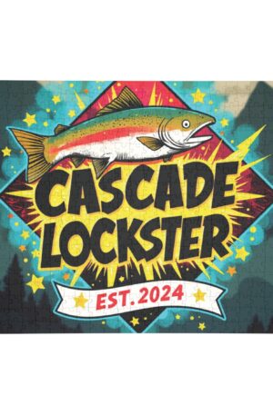 Colorful Cascade Lockster Puzzle - 96/252/500/1000-Piece, Fun Family Game, Gift for Fish Lovers, Home Decor, Outdoor Enthusiasts