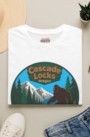 Cascade Locks Oregon T‑Shirt — Vintage Bigfoot Mountain Logo Tee