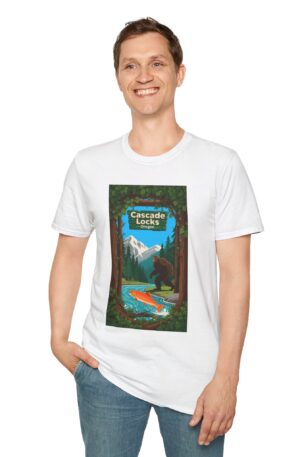 Cascade Locks Oregon T‑Shirt — Scenic Mountains, River & Forest Travel Tee