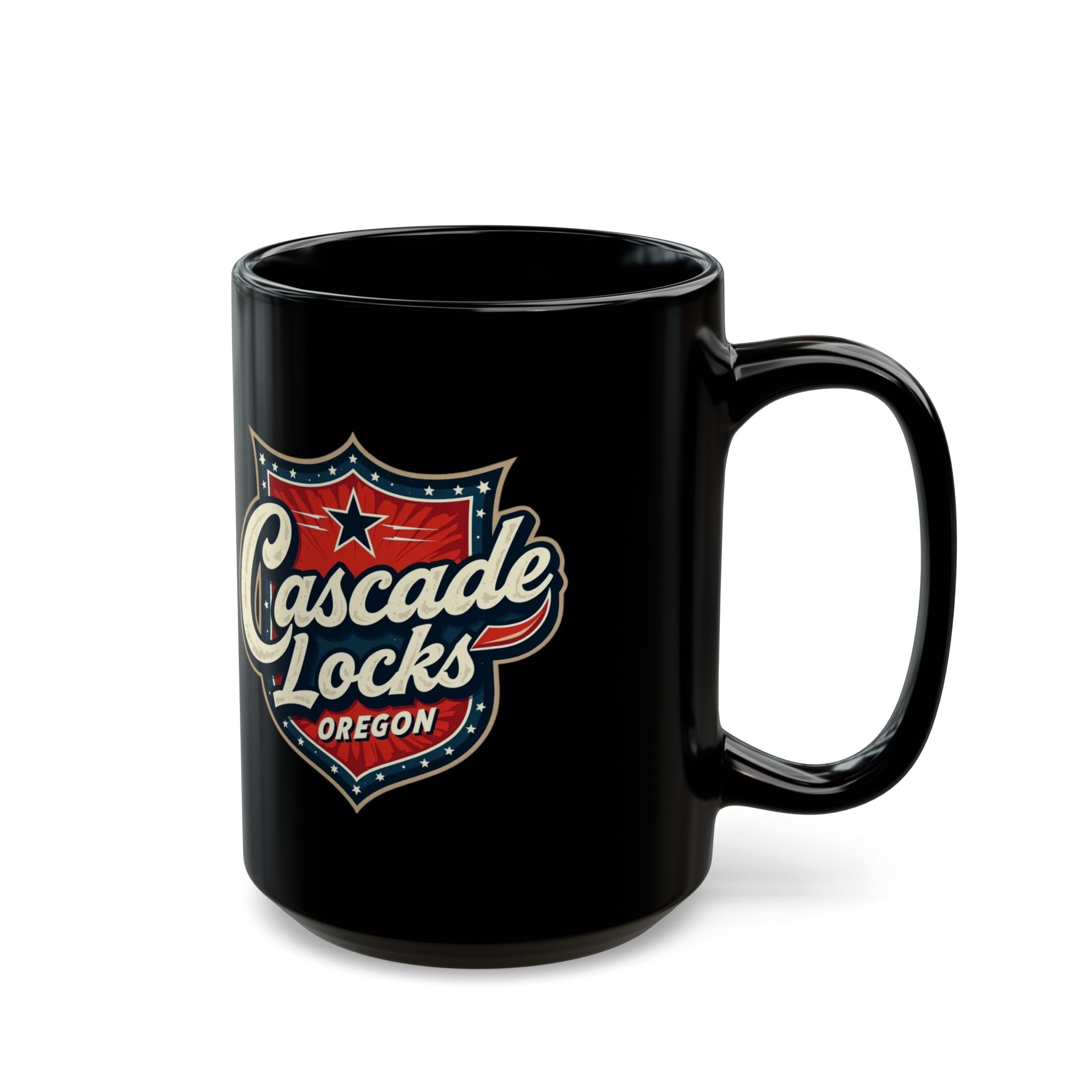 Cascade Locks Oregon Shield Mug — Retro Travel Coffee Cup (11oz, 15oz) - Image 7